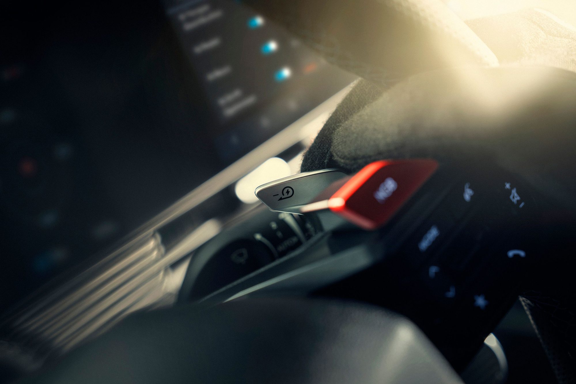Mando N e-Shift en la consola del Hyundai IONIQ 5 N