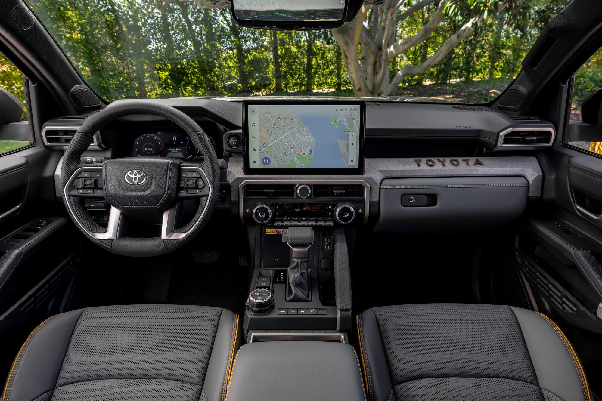 Habitáculo de la Toyota Tacoma Trailhunter